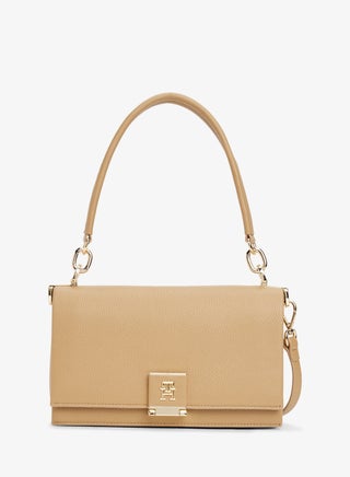 TH Monogram Pebble Grain Crossbody Bag